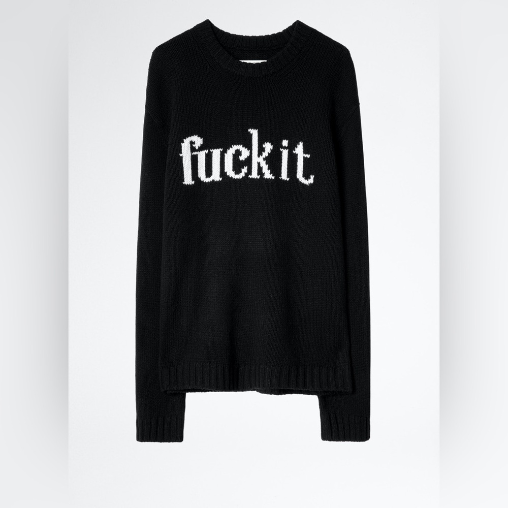 Zadig and Voltaire oversized wool sweater f*** it!